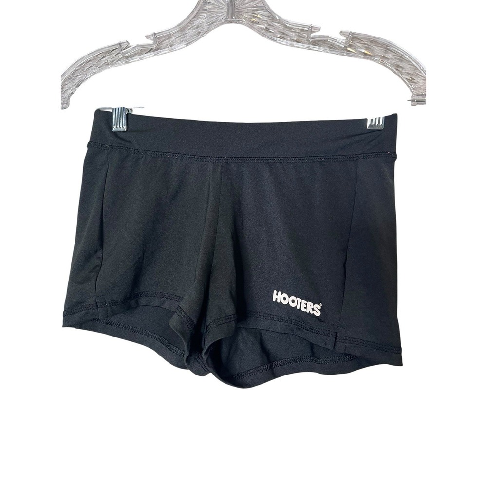 Hooters Women’s Elastic Waist Uniform Shorts Black Size Small Polyester Cosplay - Picture 1 of 5